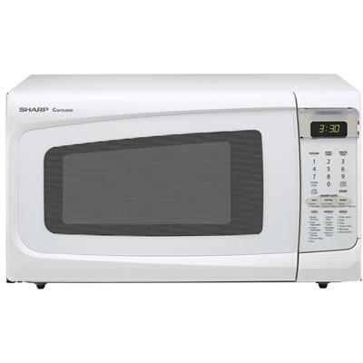 Sharp 1.4 cu. ft. Countertop Microwave Oven R-402JW IMAGE 1