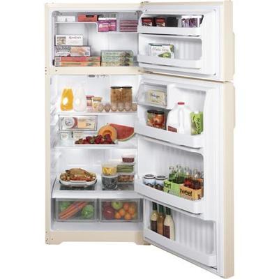 Hotpoint 28-inch, 18.1 cu. ft. Top Freezer Refrigerator HTH18GBCCC IMAGE 1