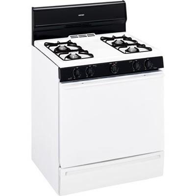 Hotpoint 30-inch Freestanding Gas Range RGB524PETWH IMAGE 1