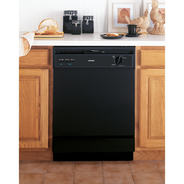 Hotpoint 24-inch Built-In Dishwasher HDA3600VBB IMAGE 1