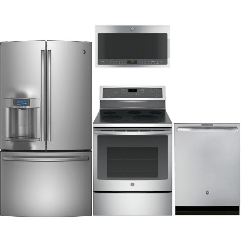 GE Profile Kitchen PFE28KSKSS, PGB911SEJSS, PDT825SSJSS, PVM9005SJSS IMAGE 1