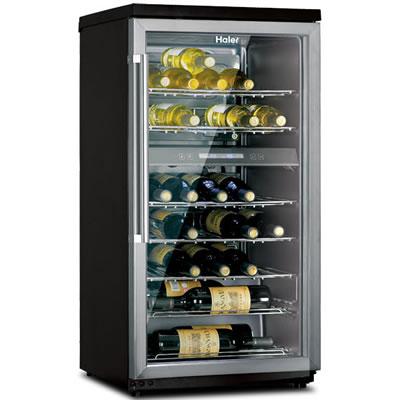 Haier 4.1 cu. ft. 40-bottle Freestanding Wine Cooler HVZ040ABH IMAGE 1