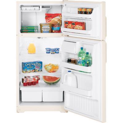 Hotpoint 28-inch, 15.7 cu. ft. Top Freezer Refrigerator HTS16BBSCC IMAGE 1