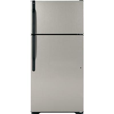 Hotpoint 28-inch, 16.5 cu. ft. Top Freezer Refrigerator HTJ17CBCSA IMAGE 1