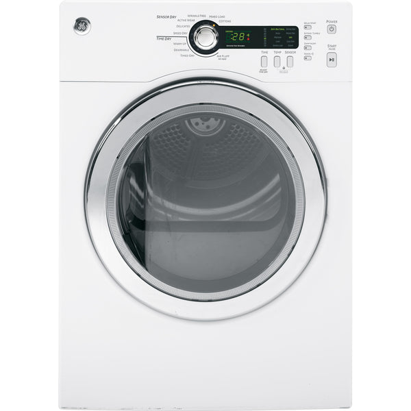 GE 4.0 cu.ft. Electric Dryer with Sensor Dry PCVH480EKWW IMAGE 1