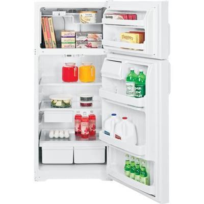 Hotpoint 28-inch, 18.1 cu. ft. Top Freezer Refrigerator HTH18EBDWW IMAGE 1