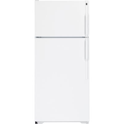 Hotpoint 28-inch, 16.5 cu. ft. Top Freezer Refrigerator HTH17BBCLWW IMAGE 1