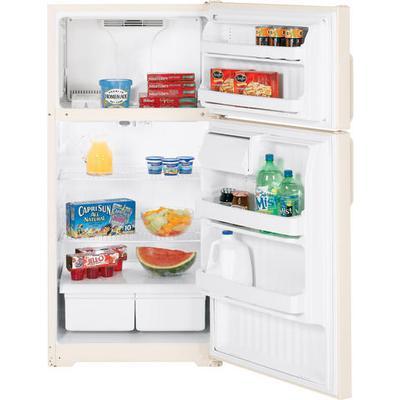 Hotpoint 28-inch, 16.5 cu. ft. Top Freezer Refrigerator HTH17BBCRCC IMAGE 1