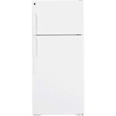 Hotpoint 28-inch, 16.5 cu. ft. Top Freezer Refrigerator HTH17CBDLWW IMAGE 1