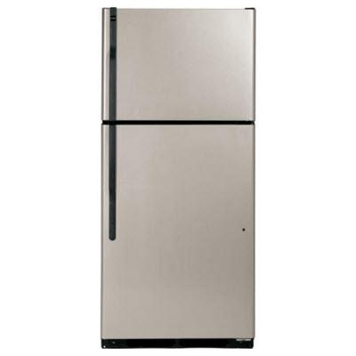 Hotpoint 28-inch, 18.2 cu. ft. Top Freezer Refrigerator with Ice and Water HTM18GCSSA IMAGE 1