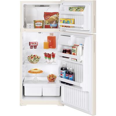 Hotpoint 28-inch, 16.6 cu. ft. Top Freezer Refrigerator HTN17BBTRCC IMAGE 2