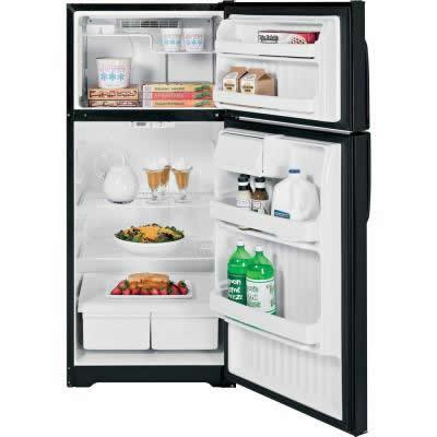 Hotpoint 28-inch, 16.6 cu. ft. Top Freezer Refrigerator HTS17CBDBB IMAGE 2