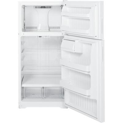 Hotpoint 28-inch, 15.6 cu. ft. Top Freezer Refrigerator HTR16BBERWW IMAGE 2