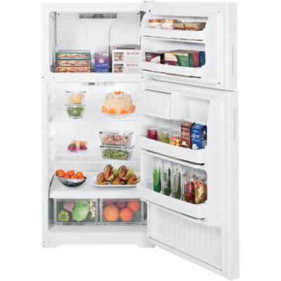 Hotpoint 28-inch, 15.6 cu. ft. Top Freezer Refrigerator HTR16BBERWW IMAGE 3