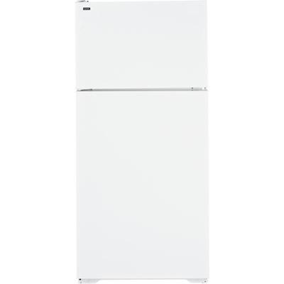 Hotpoint 28-inch, 15.6 cu. ft. Top Freezer Refrigerator HTR16BBELWW IMAGE 1