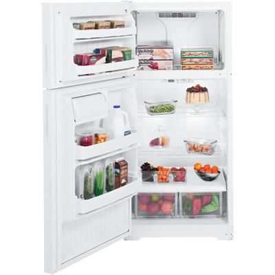 Hotpoint 28-inch, 15.6 cu. ft. Top Freezer Refrigerator HTR16BBELWW IMAGE 2