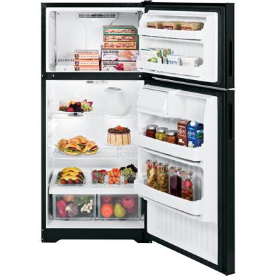 Hotpoint 28-inch, 15.6 cu. ft. Top Freezer Refrigerator HTR16BBERBB IMAGE 3