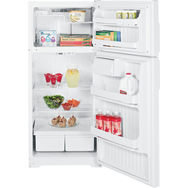 Hotpoint 30-inch, 16.6 cu. ft. Top Freezer Refrigerator HTS17DBEWW IMAGE 2