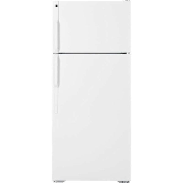 Hotpoint 28-inch, 18.1 cu. ft. Top Freezer Refrigerator HTS18BBEWW IMAGE 1