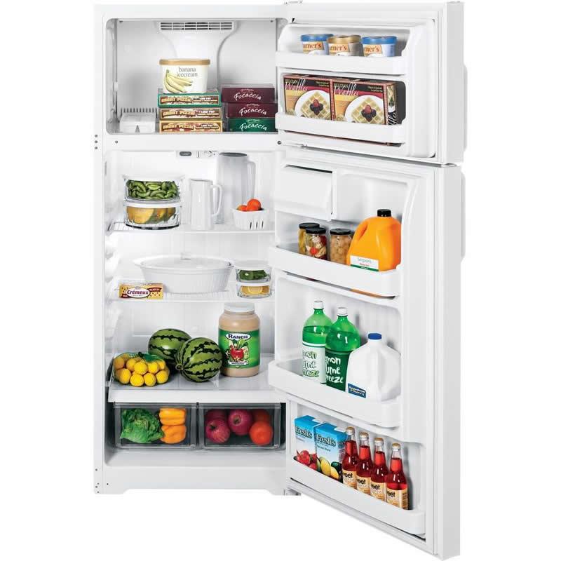 Hotpoint 28-inch, 18.1 cu. ft. Top Freezer Refrigerator HTS18BBEWW IMAGE 4