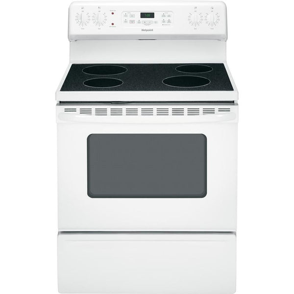 Hotpoint 30-inch Freestanding Electric Range RB780DHWW IMAGE 1