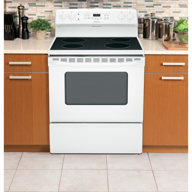 Hotpoint 30-inch Freestanding Electric Range RB780DHWW IMAGE 6