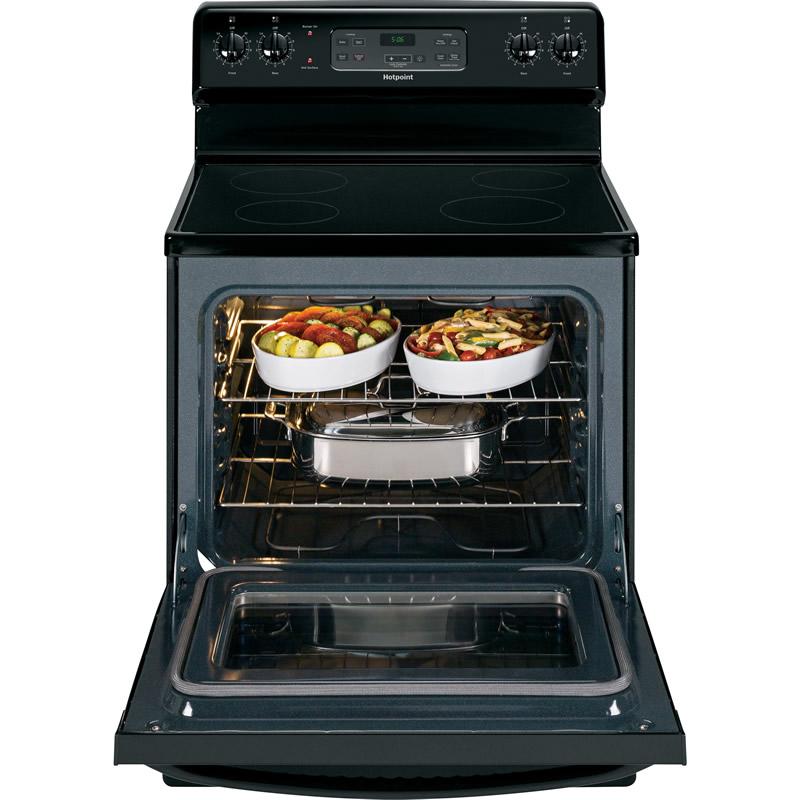 Hotpoint 30-inch Freestanding Electric Range RB560DHBB IMAGE 3