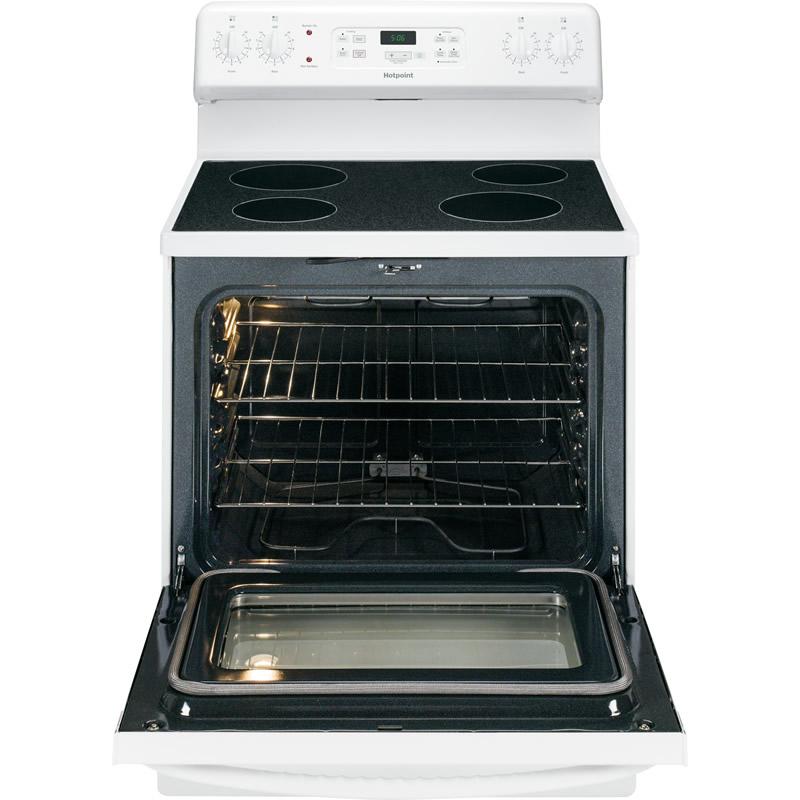 Hotpoint 30-inch Freestanding Electric Range RB560DHWW IMAGE 3