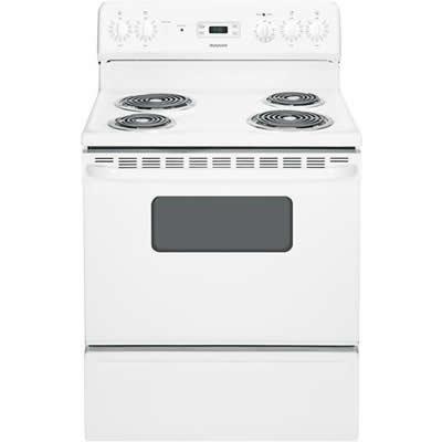 Hotpoint 30-inch Freestanding Electric Range RB526DHWW IMAGE 1