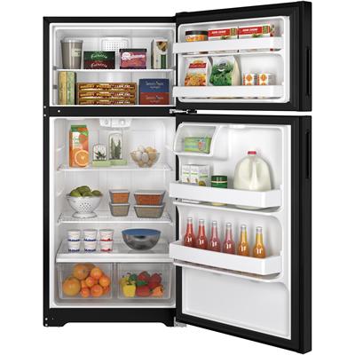 Hotpoint 28-inch, 14.6 cu. ft. Top Freezer Refrigerator HPS15BTHRBB IMAGE 3