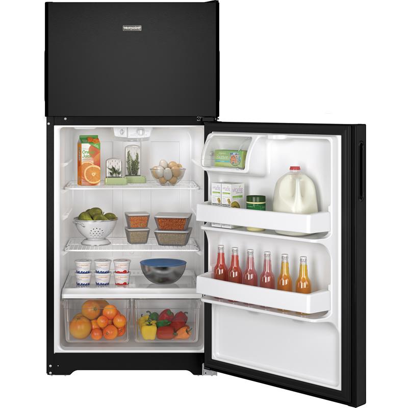 Hotpoint 28-inch, 14.6 cu. ft. Top Freezer Refrigerator HPS15BTHRBB IMAGE 5