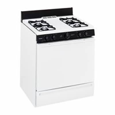 Hotpoint 30-inch Freestanding Gas Range RGB518PCHWH IMAGE 1