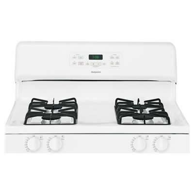 Hotpoint 30-inch Freestanding Gas Range RGB780DEHWW IMAGE 3