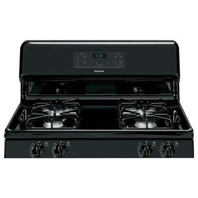 Hotpoint 30-inch Freestanding Gas Range RGB530DEHBB IMAGE 3