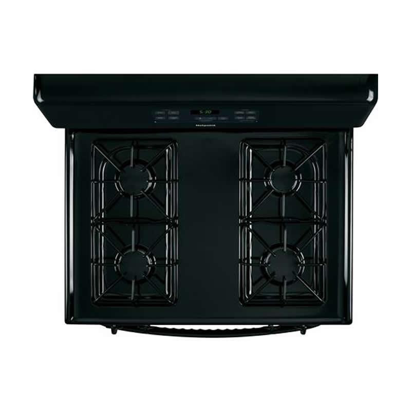 Hotpoint 30-inch Freestanding Gas Range RGB530DEHBB IMAGE 5