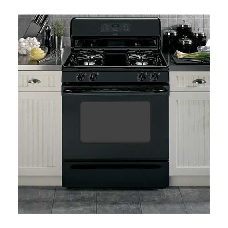 Hotpoint 30-inch Freestanding Gas Range RGB530DEHBB IMAGE 6