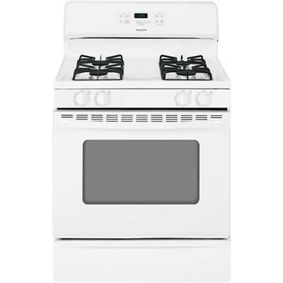 Hotpoint 30-inch Freestanding Gas Range RGB530DEHWW IMAGE 1