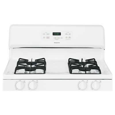 Hotpoint 30-inch Freestanding Gas Range RGB530DEHWW IMAGE 3