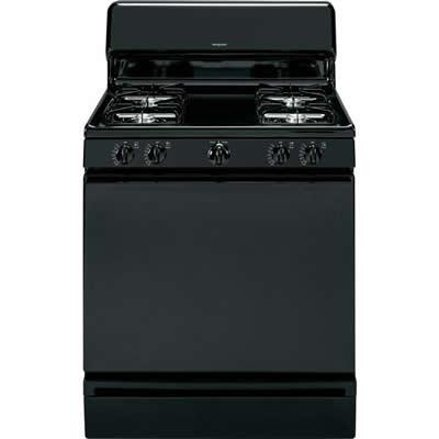 Hotpoint 30-inch Freestanding Gas Range RGB525DEHBB IMAGE 1