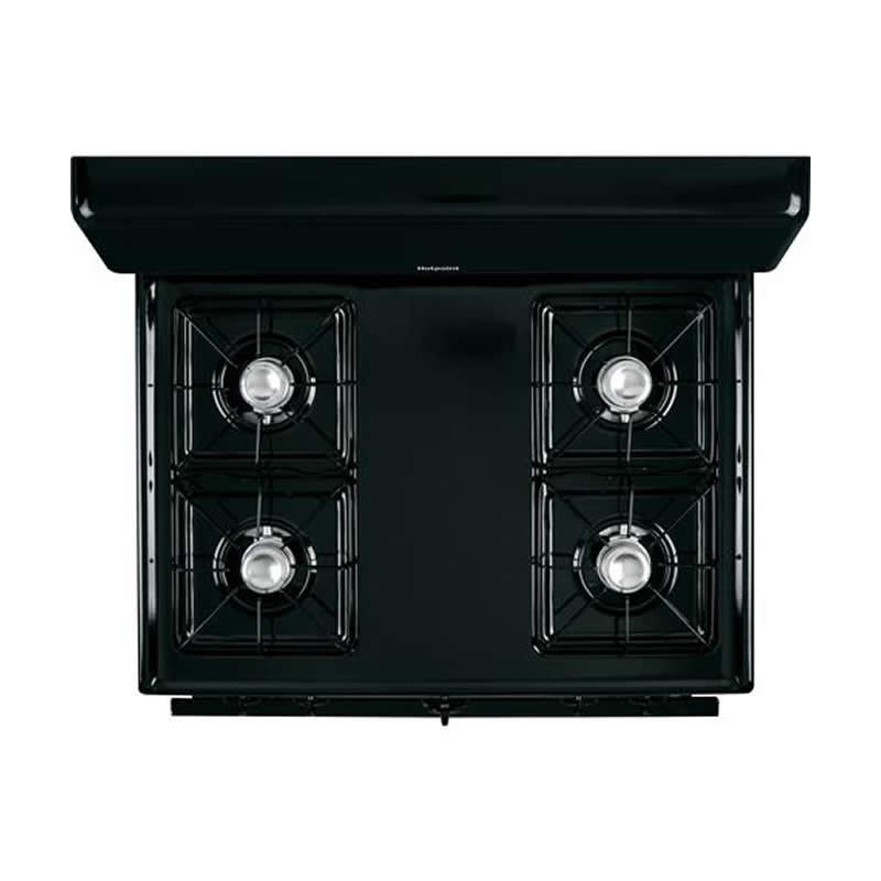 Hotpoint 30-inch Freestanding Gas Range RGB525DEHBB IMAGE 7