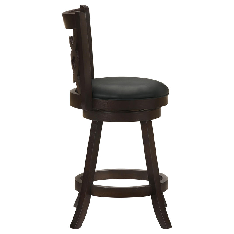 Coaster Furniture Calecita 101929 Wood Swivel Counter Stool - Cappuccino (Set of 2) IMAGE 7