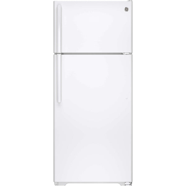 GE 28-inch, 17.5 cu. ft. Top Freezer Refrigerator GTE18GTHWW IMAGE 1