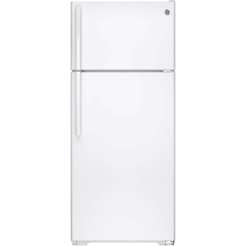 GE 28-inch, 17.5 cu. ft. Top Freezer Refrigerator GTE18GTHWW IMAGE 1