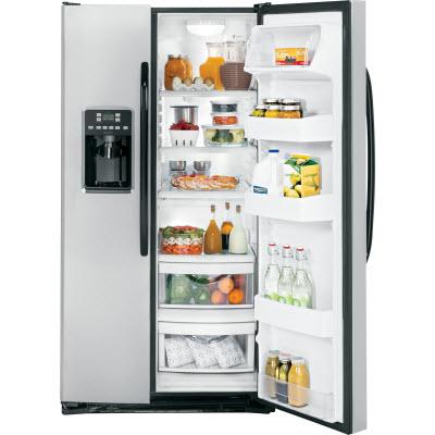 Hotpoint 36-inch, 25.4 cu. ft. Side-by-Side Refrigerator with Ice and Water HSS25ASHSB IMAGE 2