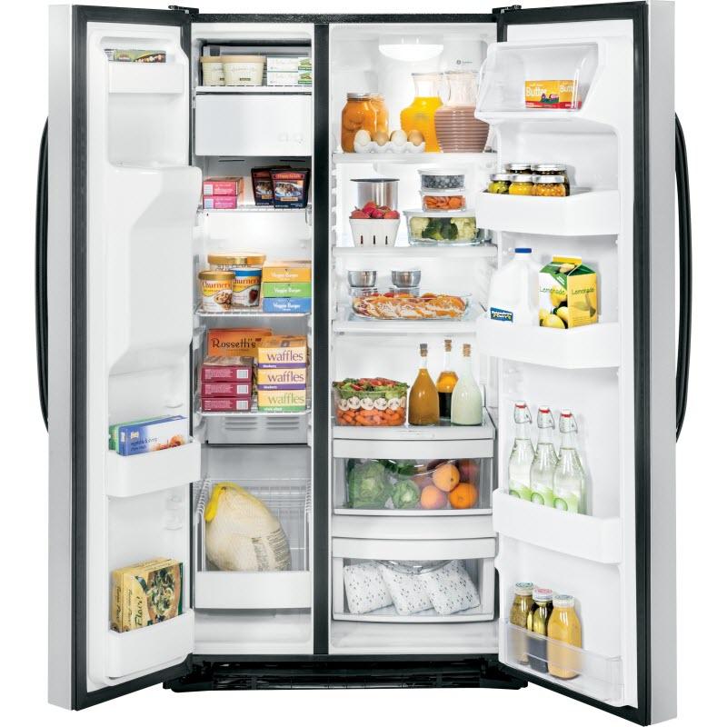 Hotpoint 36-inch, 25.4 cu. ft. Side-by-Side Refrigerator with Ice and Water HSS25ASHSB IMAGE 4