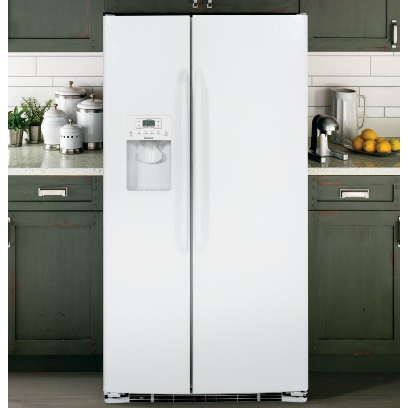 Hotpoint 36-inch, 25.4 cu. ft. Side-by-Side Refrigerator with Ice and Water HSS25ATHWW IMAGE 5