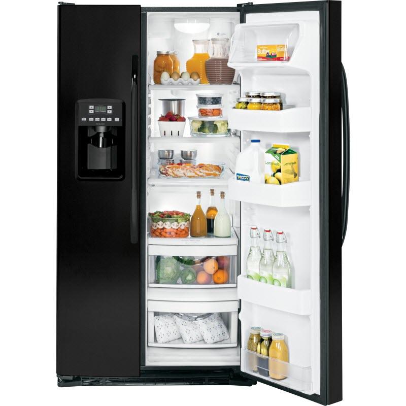 Hotpoint 36-inch, 25.4 cu. ft. Side-by-Side Refrigerator with Ice and Water HSS25ATHBB IMAGE 2