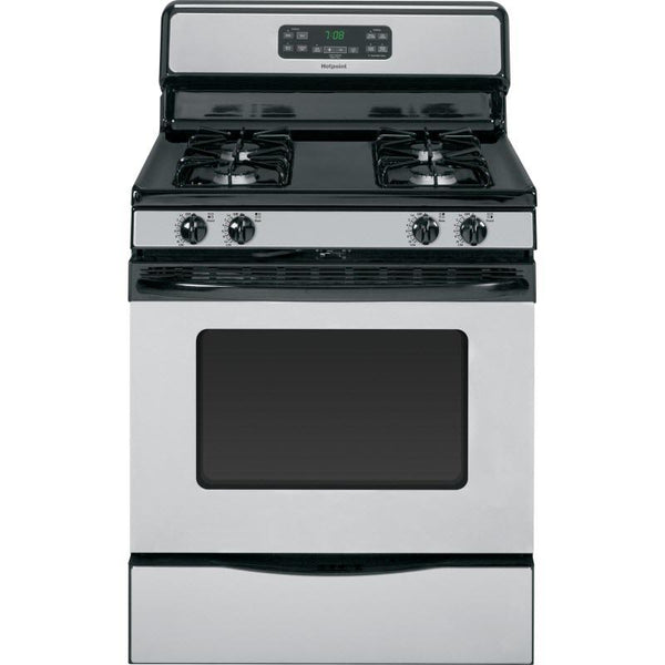 Hotpoint 30-inch Freestanding Gas Range RGB780REHSS IMAGE 1