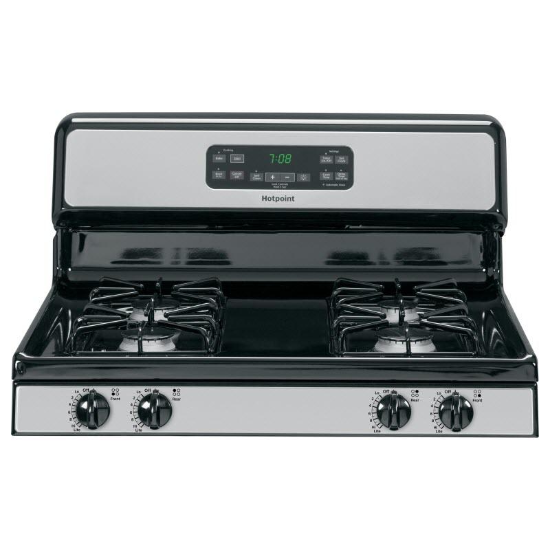 Hotpoint 30-inch Freestanding Gas Range RGB780REHSS IMAGE 5