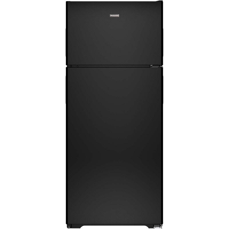 Hotpoint 28-inch, 17.6 cu. ft. Top Freezer Refrigerator HPS18BTHBB IMAGE 1